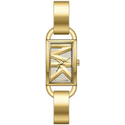 Michael Kors Empire Analog Gold Dial Gold Steel Strap Watch for Women - MK4840