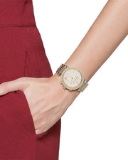 Michael Kors Parker White Dial Two Tone Steel Strap Watch for Women - MK5626