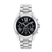 Michael Kors Bradshaw Black Dial Silver Steel Strap Watch for Men - MK5705