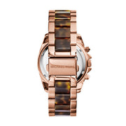Michael Kors Blair Rose Gold Dial Two Tone Steel Strap Watch For Women - MK5859