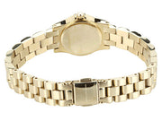 Marc Jacobs Henry Dinky Gold Dial Gold Steel Strap Watch for Women - MBM3199