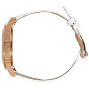 Marc Jacobs Blade White Dial White Leather Strap Watch for Women - MBM1201
