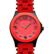 Marc Jacobs Pelly Red Dial Red Silicone Strap Watch for Women - MBM2590