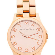 Marc Jacobs Henry Rose Gold Dial Rose Gold Steel Strap Watch for Women - MBM3212