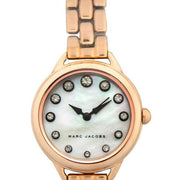 Marc Jacobs Betty Mother of Pearl White Dial Rose Gold Steel Strap Watch for Women - MJ3511
