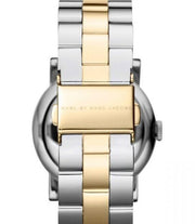 Marc Jacobs Amy Silver Dial Two Tone Steel Strap Watch for Women - MBM3139