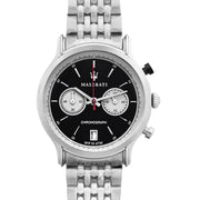 Maserati Legend Chronograph Black Dial Stainless Steel Watch For Men - R8873638001