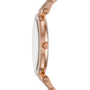 Michael Kors Darci Blue Dial Rose Gold Steel Strap Watch for Women - MK3728
