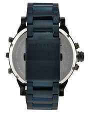 Diesel Daddy 2.0 Chronograph Grey Dial Blue Steel Strap Watch For Men - DZ7414