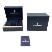 Maserati Epoca Chronograph Black Dial Black Mesh Strap Watch For Men - R8873618013