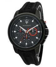 Maserati SFIDA Chronograph Quartz Stainless Steel Black Dial Watch For Men - R8851123007