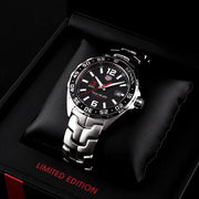 Tag Heuer Formula 1 Senna Limited Edition Black Dial Silver Steel Strap Watch for Men - WAZ1012.BA0883
