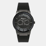 Salvatore Ferragamo Sapphire Black Dial Black Rubber Strap Watch for Men - SFHP00320