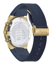 Salvatore Ferragamo Sapphire Chrono Blue Dial Blue Silicone Strap Watch for Men - SFME00221