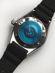 Seiko Prospex Analogue Automatic Diver Blue Dial Black Rubber Strap Watch For Men - SPB053J1