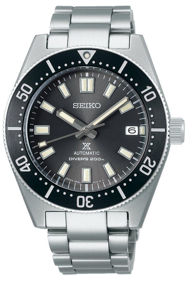 Seiko Prospex 1965 Modern Re Interpretation Automatic Black Dial Silver Steel Strap Watch For Men - SPB143J1