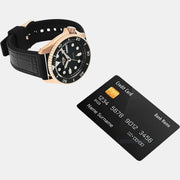 Seiko 5 Sport SKX Automatic Black Dial Black Silicone Strap Watch For Men - SRPD76K1