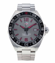 Tag Heuer Formula 1 Quartz Anthracite Dial Silver Steel Strap Watch for Men - WAZ1018.BA0842