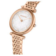 Swarovski Crystalline Wonder Silver Dial Rose Gold Steel Strap Watch for Women - 5656911