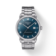 Tissot Luxury Powermatic 80 Blue Dial Silver Steel Strap Watch For Men - T086.407.11.047.00