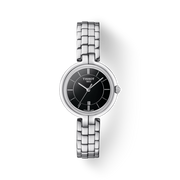 Tissot T Trend Flamingo Black Dial Silver Steel Strap Watch For Women - T094.210.11.051.00