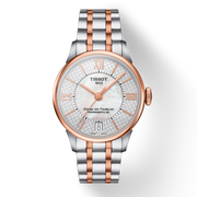 Tissot Chemin Des Tourelles Powermatic 80 Helvetic Price Lady Silver Dial Two Tone Steel Strap Watch For Women - T099.207.22.118.01