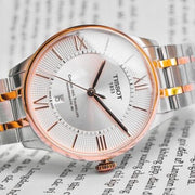 Tissot Chemin des Tourelles Powermatic 80 Silver Dial Two Tone Steel Strap Watch for Men - T099.407.22.038.02