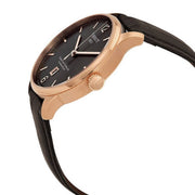 Tissot T Classic Chemin Des Tourelles Powermatic 80 Brown Dial Brown Leather Strap Watch for Men - T099.407.36.447.00