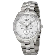 Tissot T Classic PR 100 Chronograph Silver Dial Silver Steel Strap Watch For Men - T101.417.11.031.00