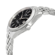Tissot Ballade Powermatic 80 Cosc Black Dial Silver Steel Strap Watch For Men - T108.408.11.057.00