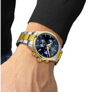 Tissot Chrono XL Classic Blue Dial Two Tone Steel Strap Watch for Men - T116.617.22.041.00