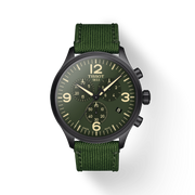 Tissot Chrono XL Green Dial Green NATO Strap Watch For Men - T116.617.37.097.00
