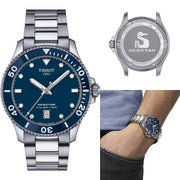 Tissot Seastar 1000 Blue Dial Silver Steel Strap Watch For Men - T120.410.11.041.00