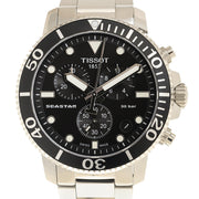 Tissot Seastar 1000 Chronograph Black Dial Silver Steel Strap Watch For Men - T120.417.11.051.00