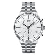 Tissot Carson Premium White Dial Silver Steel Strap Watch For Men - T122.417.11.011.00