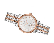 Tissot T Classic Carson Premium Diamonds White Dial Two Tone Steel Strap Watch for Women - T122.207.22.036.00