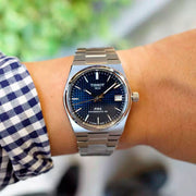Tissot PRX Powermatic 80 Blue Dial Silver Steel Strap Watch for Men - T137.207.11.041.00