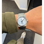 Tissot PRX Powermatic 80 Ice Blue Dial Silver Steel Strap Watch for Men - T137.207.11.351.00