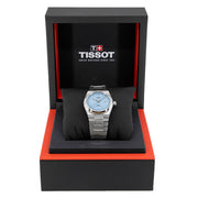 Tissot PRX Powermatic 80 Ice Blue Dial Silver Steel Strap Watch for Men - T137.207.11.351.00