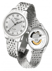 Tissot T Classic Le Locle Automatic White Dial Silver Steel Strap Watch For Men - T41.1.483.33