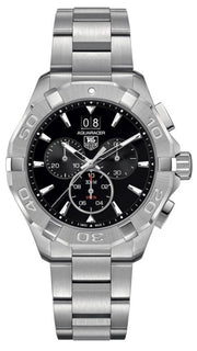 Tag Heuer Aquaracer Chronograph Black Dial Silver Steel Strap Watch for Men - CAY1110.BA0927