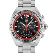 Tag Heuer Formula 1 Chronograph Black Dial Silver Steel Strap Watch for Men - CAZ101Y.BA0842
