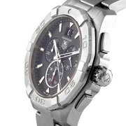 Tag Heuer Aquaracer Chronograph Black Dial Silver Steel Strap Watch for Men - CAY1110.BA0927