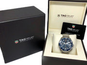Tag Heuer Aquaracer Calibre 16 43mm Blue Dial Silver Steel Strap Watch for Men - CAY211B.BA0927