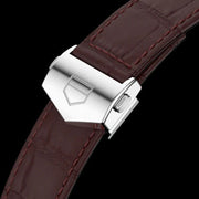 Tag Heuer Aquaracer Caliber 5 Black Dial Brown Leather Strap Watch for Men - WAY201M.FC6474