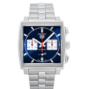 Tag Heuer Monaco Automatic Chronograph Blue Dial Silver Steel Strap Watch for Men - CBL2111.BA0644