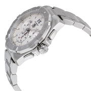 Tag Heuer Aquaracer White Dial Silver Steel Strap Watch for Men - CAY1111.BA0927
