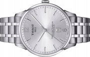 Tissot Chemin Des Tourelles Powermatic 80 Silver Dial Silver Steel Strap Watch For Men - T099.407.11.037.00
