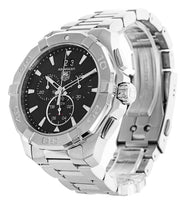 Tag Heuer Aquaracer Chronograph Black Dial Silver Steel Strap Watch for Men - CAY1110.BA0927