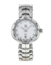 Tag Heuer Link Diamonds Mother of Pearl Dial Silver Steel Strap Watch for Women - WAT1411.BA0954